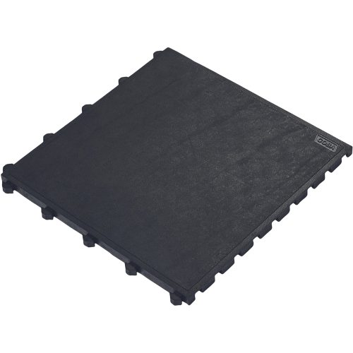 COBA FLS010001 Placa de covor antioboseala, Fatigue-Lock, negru solid 0,5 m x 0,5 m