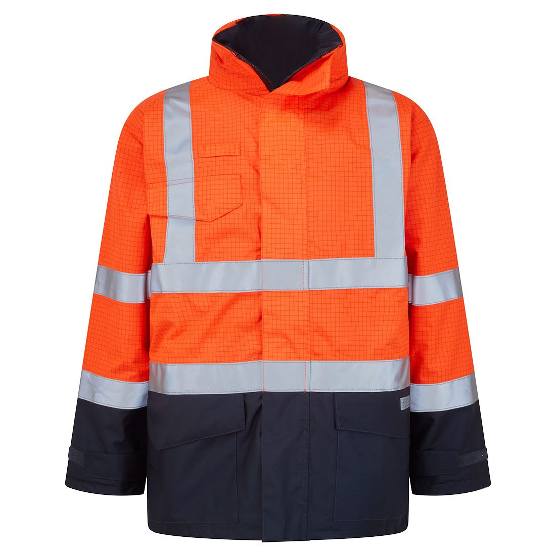 Jacheta de ploaie Bizflame HiVis Protectie Multipla.