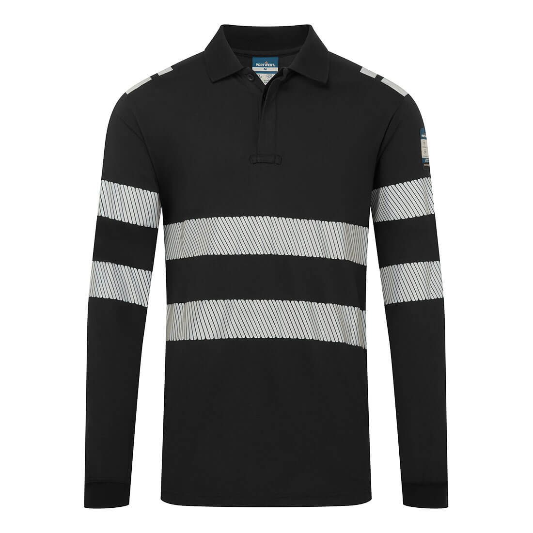 FR Modaflame Anti-Static Hi-Vis Long Sleeve Polo Shirt