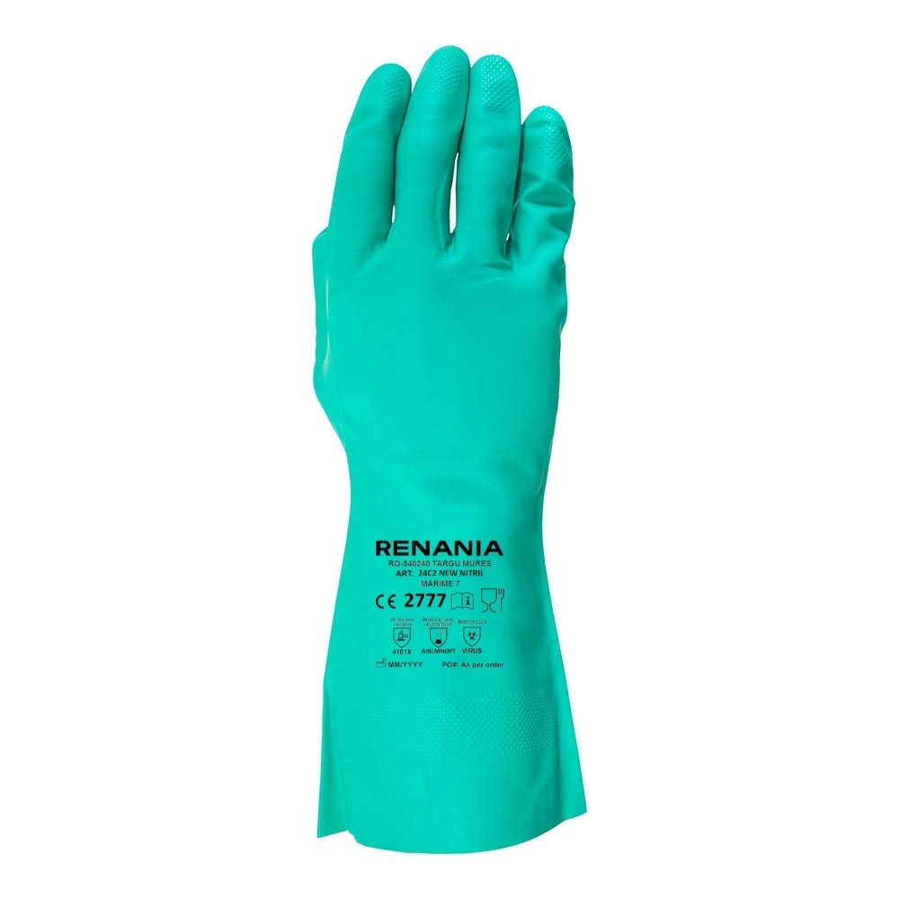 Manusi de protectie chimica New Nitril categoria III, Renania, art.24C2