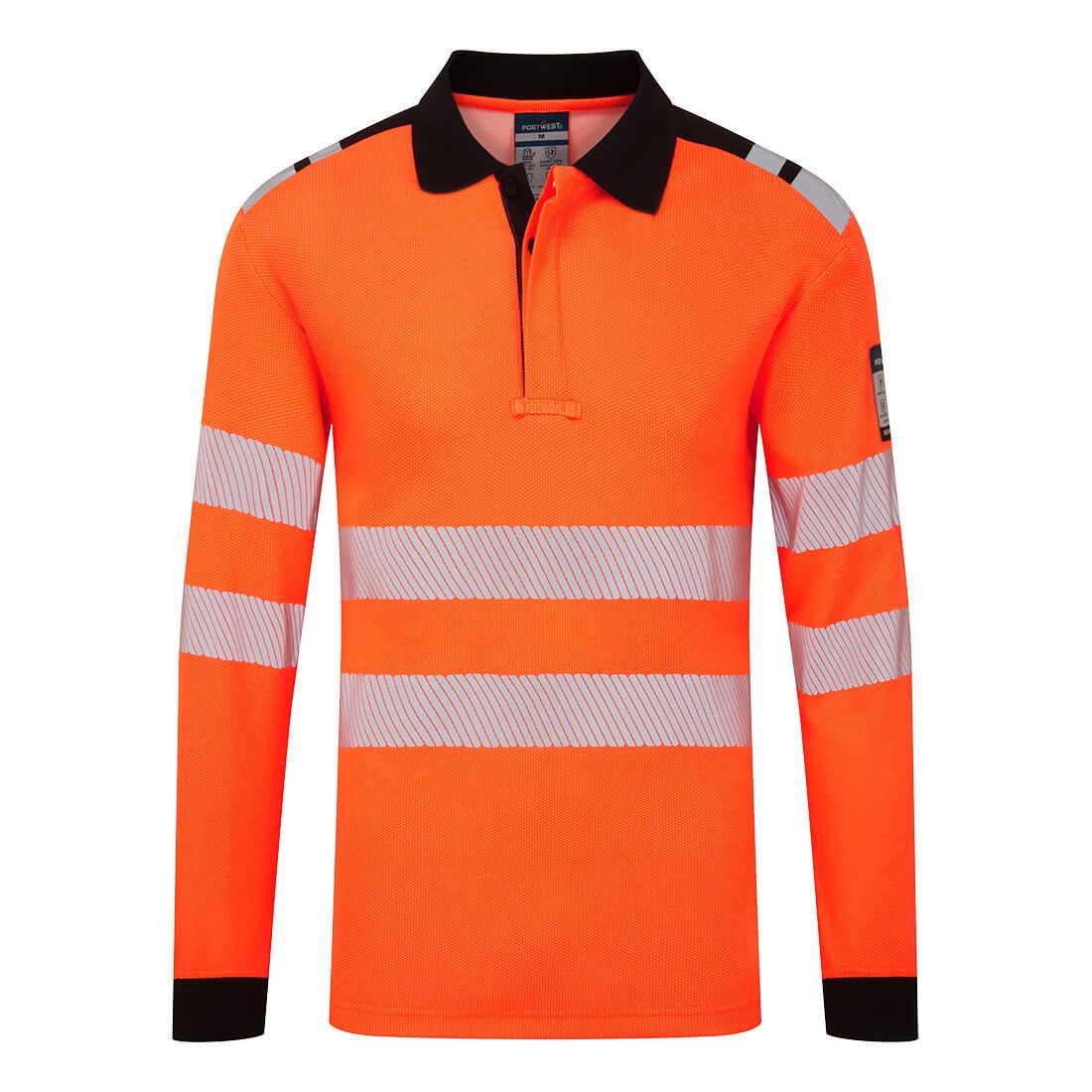 FR Modaflame Anti-Static Hi-Vis Long Sleeve Polo Shirt