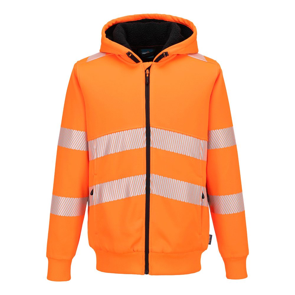PW321 Hanorac de iarnă cu fermoar Hi-Vis