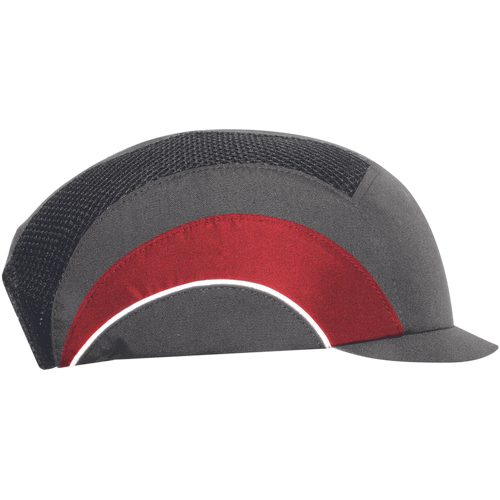 JSP HARDCAP A1+ 2,5 cm sapca cu calota plastic,gri/rosu
