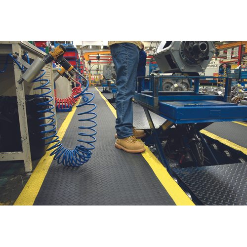 COBA SD010707C DECKPLATE footag negru/yellow width 0,9m