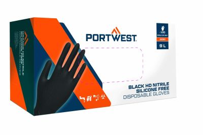 Mănuși de protecție Portwest A930 Unică Folosință Orange, impregnate în nitril
