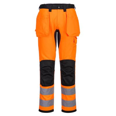 Pantaloni de lucru Portwest CD889 Stretch Holster, de înaltă vizibilitate