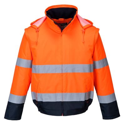 Jachetă de lucru Portwest C464 Bomber Essential Lite, de înaltă vizibilitate