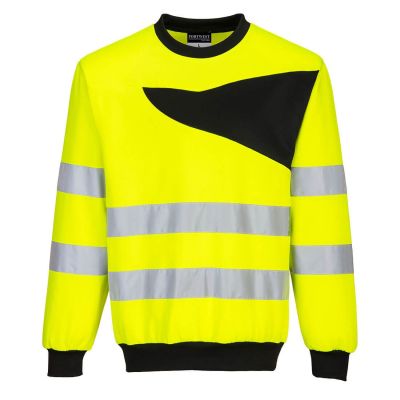 Jachetă de lucru Portwest PW277 Hanorac Crew Neck, de înaltă vizibilitate