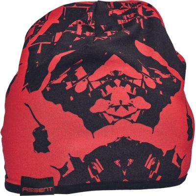 KIRWEE caciula gri/rosu M/L