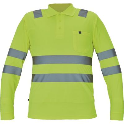 LUGO HV tricou polo cu maneci lungi galben XS