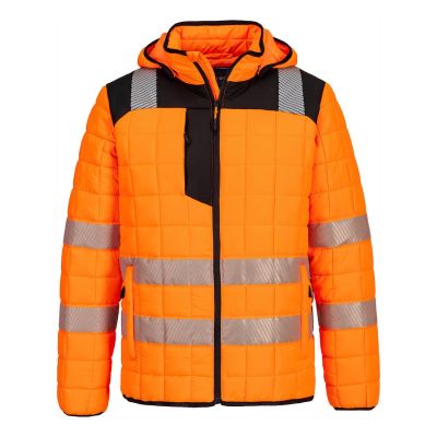 Jachetă de lucru Portwest T165 Hybrid Baffle, de înaltă vizibilitate