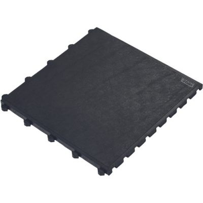 COBA FLS010001 Placa de covor antioboseala, Fatigue-Lock, negru solid 0,5 m x 0,5 m