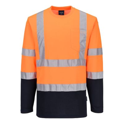 Tricou de lucru Portwest S280 Doua Tonuri Cotton Comfort Maneci Lungi, respirabile