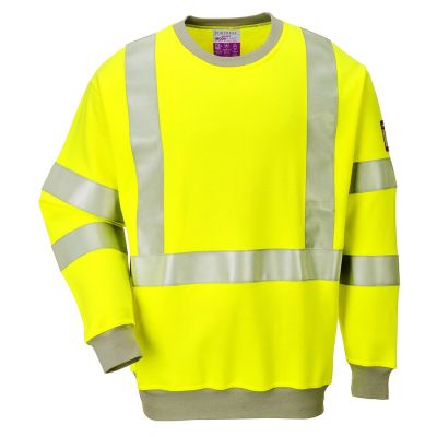 Tricou de lucru Portwest FR72 Modaflame Anti Static Sweatshirt, de înaltă vizibilitate