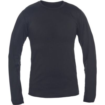 Tricou SOLID cu maneca lunga negru M/L