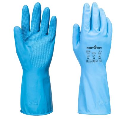 Protecția mâinilor Portwest AP76 Chemical Latex Gauntlet, impregnate în latex