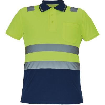 CADIZ HV tricou polo galben/bleumarin XS