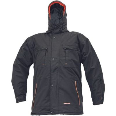 EMERTON jacheta de iarna negru/orange - S