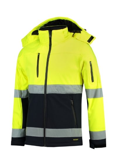Bi-color EN ISO 20471 Softshell – Jachetă softshell unisex