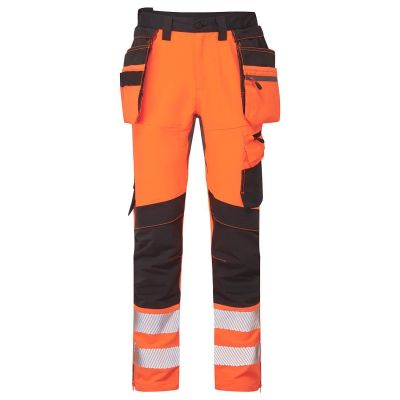Pantaloni de lucru Portwest DX454 Detachable Holster Pocket Craft, de înaltă vizibilitate