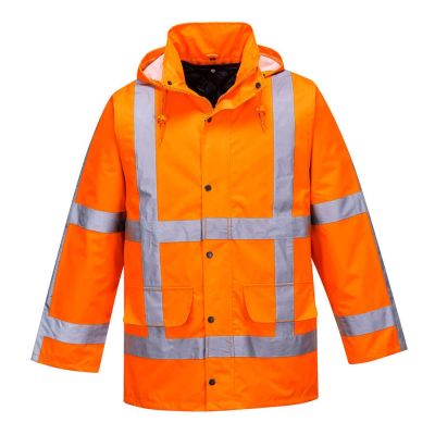 Jachetă de lucru Portwest R460 Iarnă Winter Traffic, 100% poliester, de înaltă vizibilitate