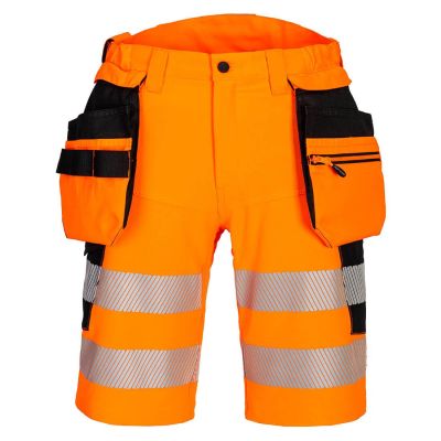 Pantaloni de lucru Portwest DX446 Scurți Holster, de înaltă vizibilitate