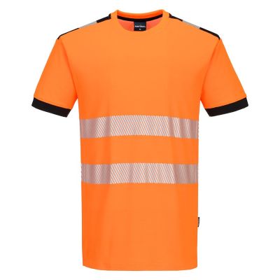 Tricou de lucru Portwest PW318 Cotton Comfort, de înaltă vizibilitate