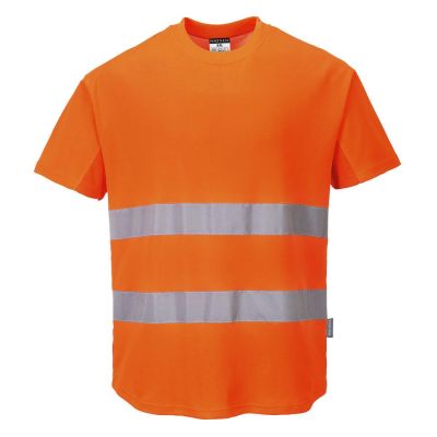 Tricou de lucru Portwest C394 Inserție Plasă Contrastantă, de înaltă vizibilitate