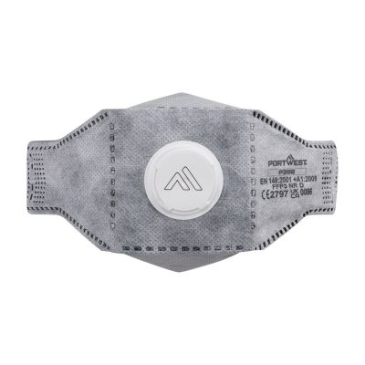 Mască de protecție Portwest P392 Eagle Respirator Plat Supapă Carbon, impregnate în poliuretan