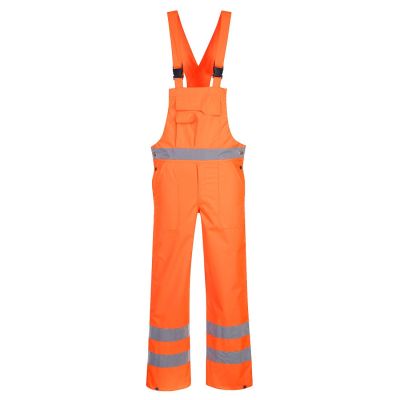 Pantaloni de lucru Portwest S388 Pieptar Necaptusiti, de înaltă vizibilitate