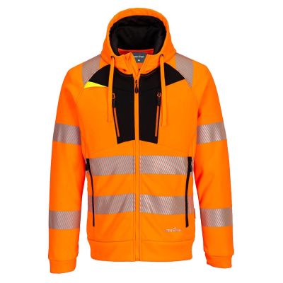 Jachetă de lucru Portwest DX484 Hanorac Fermoar, 100% poliester, de înaltă vizibilitate