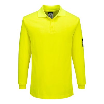Tricou de lucru Portwest FR805 Modaflame Anti Static Long Sleeve Polo, de înaltă vizibilitate