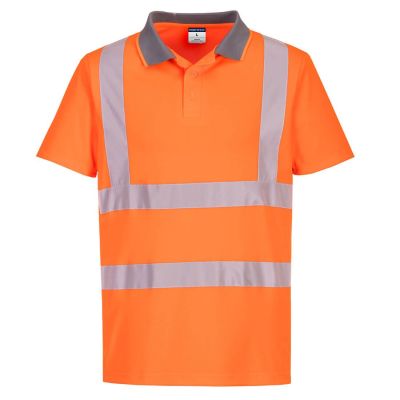 Tricou de lucru Portwest EC10 Polo Pachet, 100% poliester, de înaltă vizibilitate