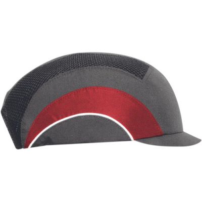 JSP HARDCAP A1+ 2,5 cm sapca cu calota plastic,gri/rosu