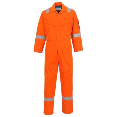 Imbracaminte de protecție Portwest AF73 Combinezon Araflame Silver, respirabile