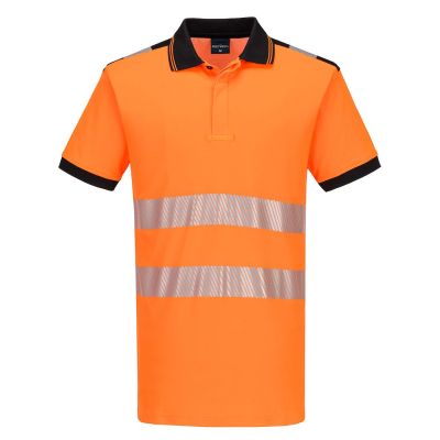 Tricou de lucru Portwest PW317 Cotton Comfort Polo, de înaltă vizibilitate