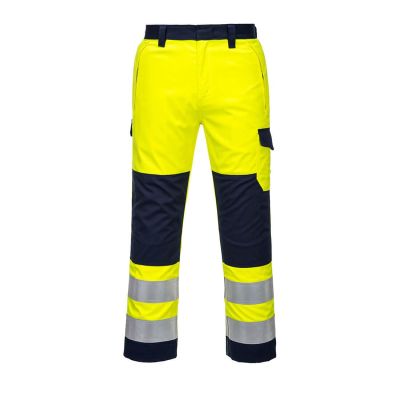Pantaloni de lucru Portwest MV46 Modaflame, de înaltă vizibilitate