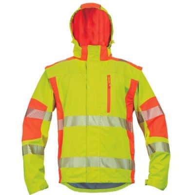 LATTON jacheta softshell HV galben/orange S