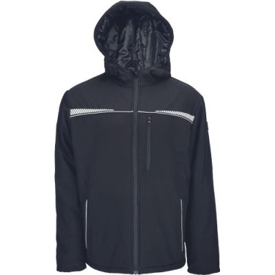 EMERTON STR jacheta softshel neagra de iarna M