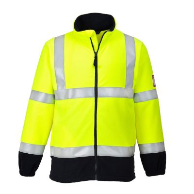 Jachetă de lucru Portwest FR31 Modaflame Anti Static Fleece, de înaltă vizibilitate