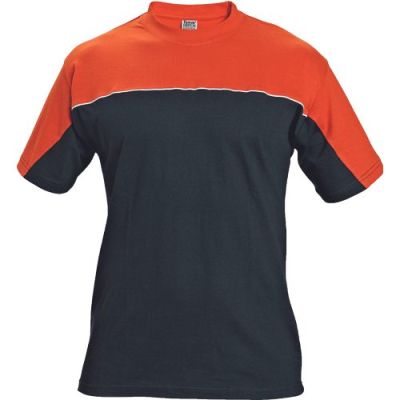 EMERTON tricou negru/orange - S