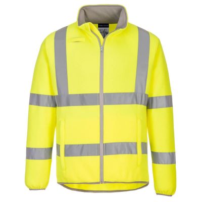 Jachetă de lucru Portwest EC70 Fleece, 100% poliester, de înaltă vizibilitate