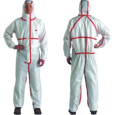 3M 4565 Coveral white-red size L
