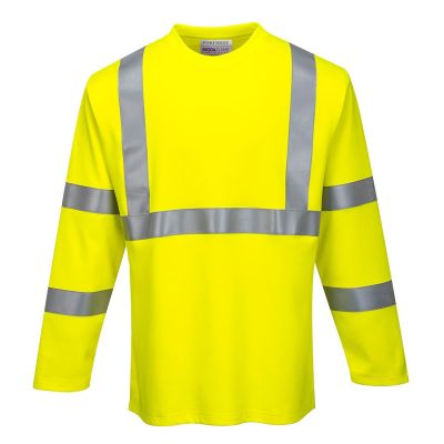 Tricou de lucru Portwest FR96 Modaflame Long Sleeve, de înaltă vizibilitate