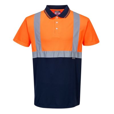Tricou de lucru Portwest S479 Polo Doua Tonuri, de înaltă vizibilitate