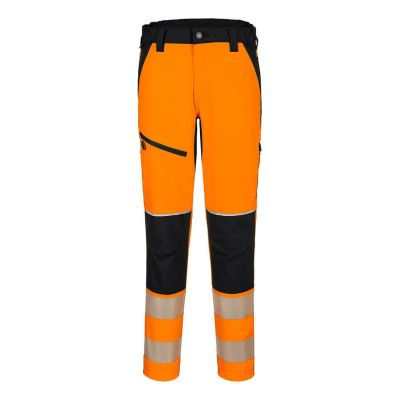 Pantaloni de lucru Portwest T140 Stretch, de înaltă vizibilitate