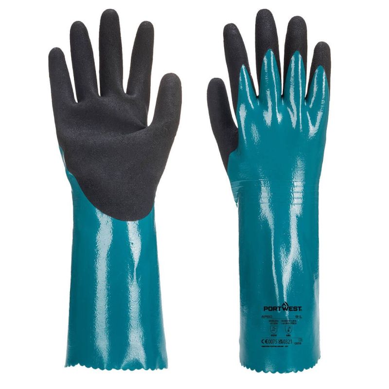 Mănuși de protecție Portwest AP60 Sandy Grip Lite, impregnate în nitril