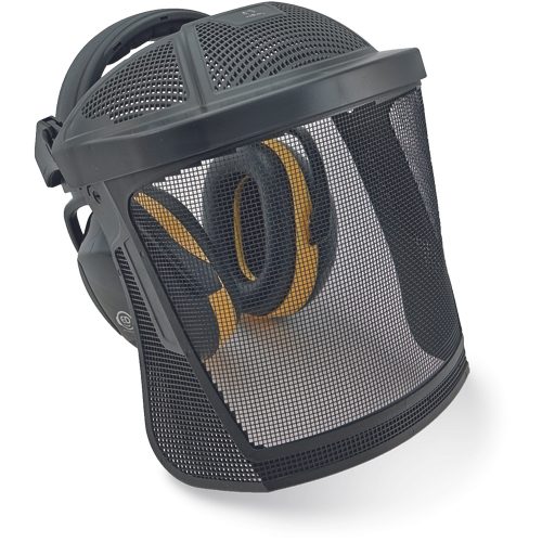 ED 2H earmuff/steel mesh visor