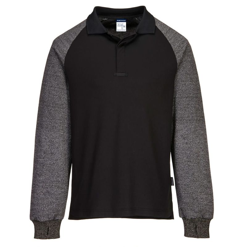 Tricou de lucru Portwest CR15 Polo Mâneci Rezistente Tăieturi, rezistente la tăiere