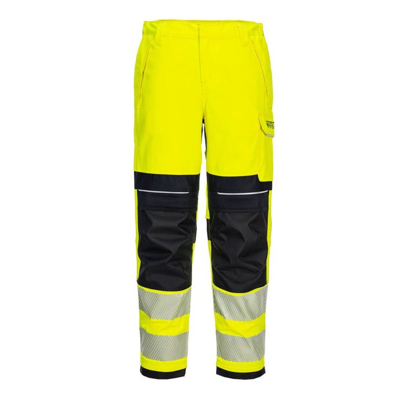 Pantaloni de lucru Portwest FR409 Modaflame Pentru Femei, de înaltă vizibilitate